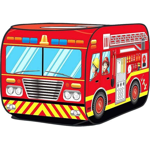 Kids Fire Truck Pop Up Tent