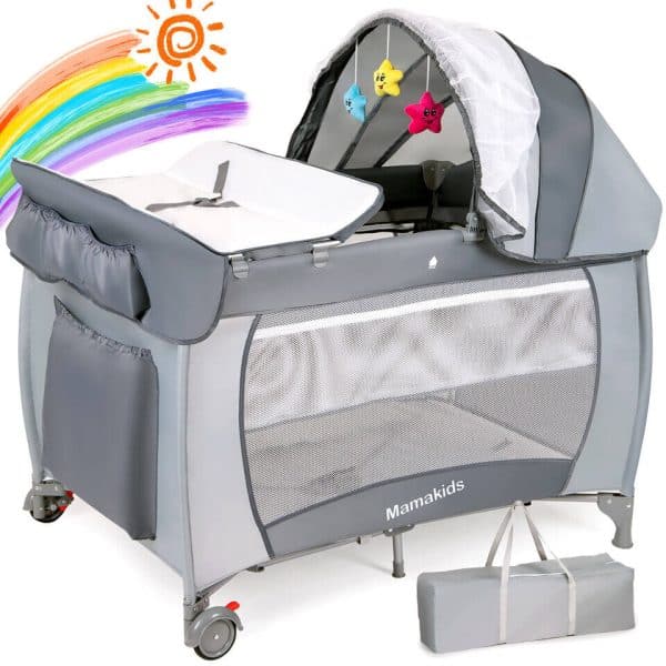 2 in 1 Baby Cot with Toys