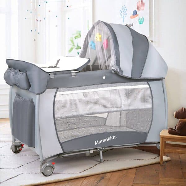 2 in 1 Baby Cot with Toys