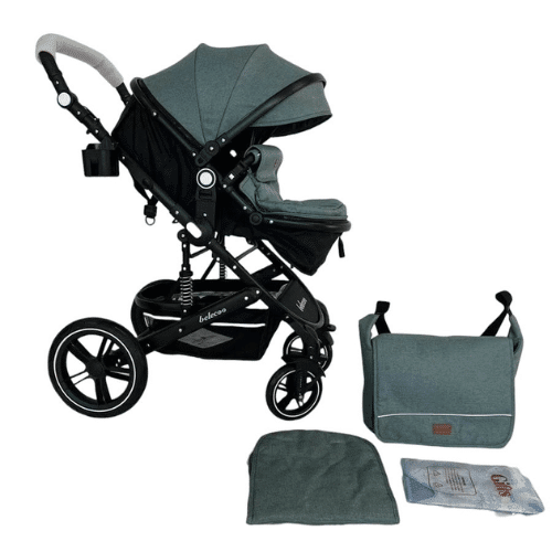 3-in-1 Baby Stroller with Baby Bag