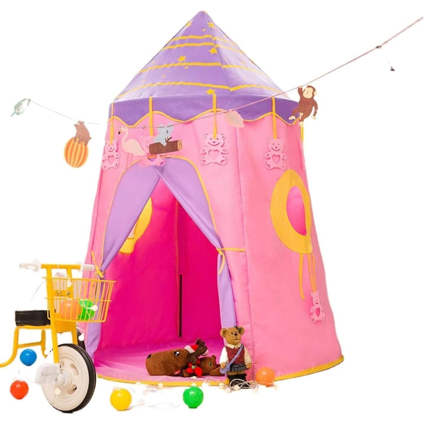 Portable Folding Toy Castle Fairy Play Tent