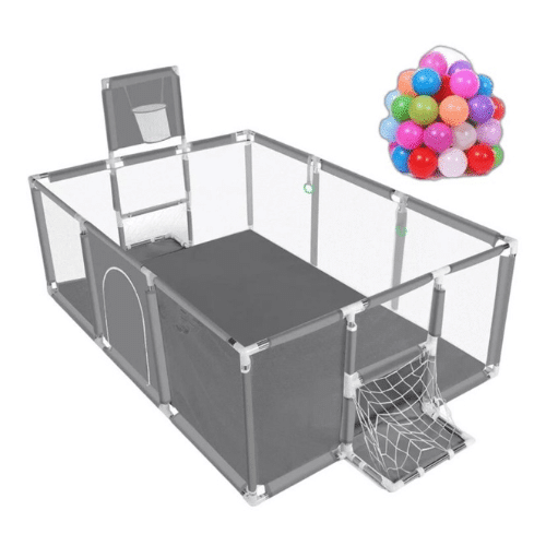 Baby Playpen With Basketball Hoop